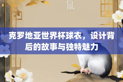 克罗地亚世界杯球衣，设计背后的故事与独特魅力眉山市正发家政服务有限公司