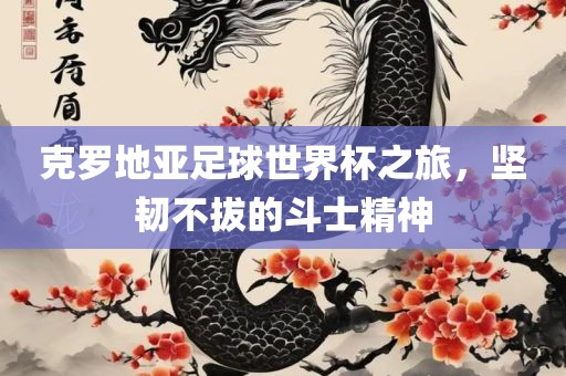 克罗地亚足球世界杯之旅，坚韧不拔的斗士精神眉山市正发家政服务有限公司