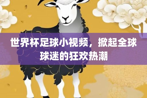 眉山市正发家政服务有限公司世界杯足球小视频，掀起全球球迷的狂欢热潮