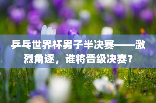 乒乓世界杯男子半决赛——激烈角逐，谁将晋级决赛？