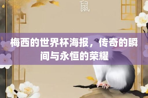 梅西的世界杯海报，传奇的瞬间与永恒的荣耀