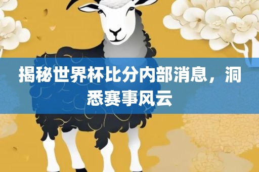 揭秘世界杯比分内部消息，洞悉赛事风云眉山市正发家政服务有限公司