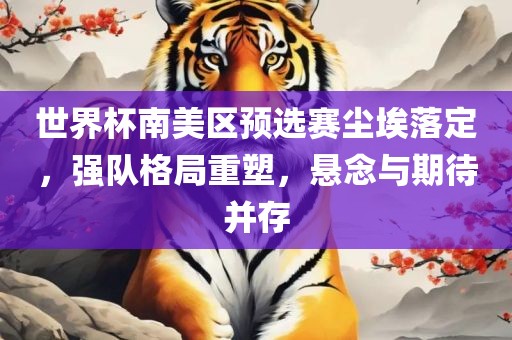 世界杯南美区预选赛尘埃落定，强队格局重塑，悬念与期待并存