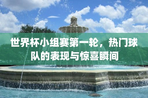世界杯小组赛第一轮，热门球眉山市正发家政服务有限公司队的表现与惊喜瞬间