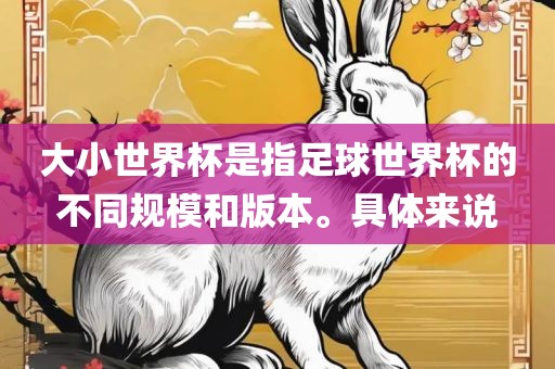 大小世界杯是指足球世界杯的不同规模和版本。具体来说