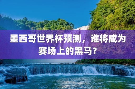 墨西哥世界杯预测，谁将成为赛场上的黑马？眉山市正发家政服务有限公司