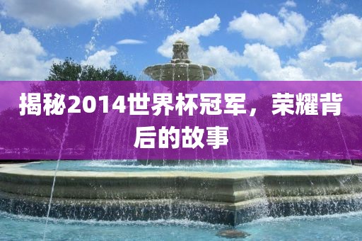 揭秘2014世界杯冠军，荣耀背后的故事