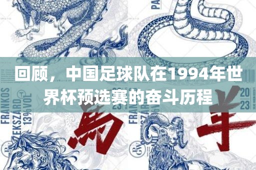 回顾，中国足球队在1994年世界杯预选赛的奋斗历程眉山市正发家政服务有限公司
