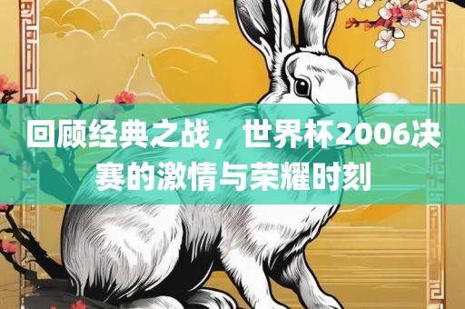 回顾经典之战，世界杯2006决赛的激情与荣耀时刻眉山市正发家政服务有限公司