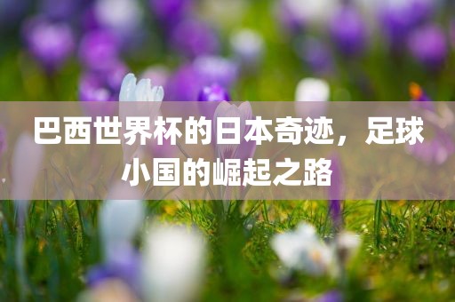 巴西世界杯的日本奇迹，足球小国的崛起之路