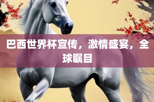 巴西世界杯宣传，激情盛宴，全球瞩目