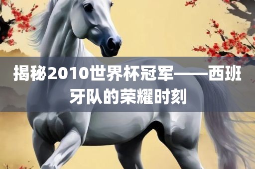 揭秘2010世界杯冠军——西班牙队的荣耀时刻
