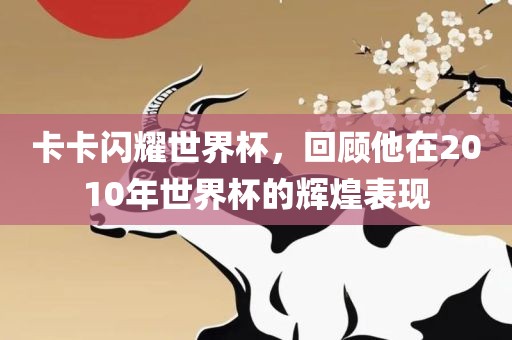 卡卡闪耀世界杯，回顾他在2010年世界杯的辉煌表现