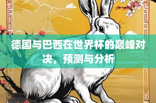 德国与巴西在世界杯的巅峰对决，预测与分析