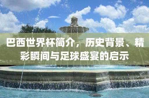 巴西世界杯简介，历史背景、精彩瞬间与足球盛宴的启示