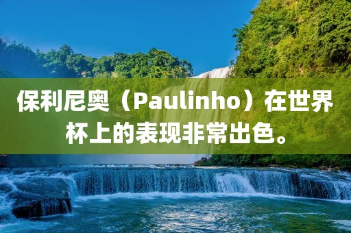 保利尼奥（Paulinho）在世界杯上的表现非常出色。