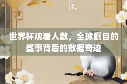 世界杯观看人数，全球瞩目的盛事背后的数据奇迹
