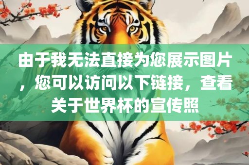 由于我无法直接为您展示图片，您可以访问以下链接，查看关于世界杯的宣传照
