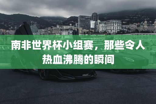 南非世界杯小组赛，那些令人热血沸腾的瞬间