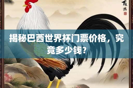 揭秘巴西世界杯门票价格，究竟多少钱？