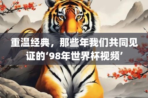 重温经典，那些年我们共同见证的‘98年世界杯视频’