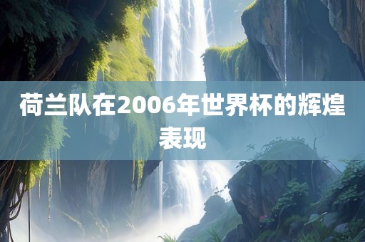 荷兰队在2006年世界杯的辉煌表现