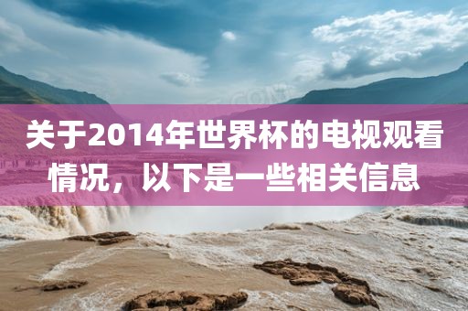 关于2014年世界杯的电视观看情况，以下是一些相关信息