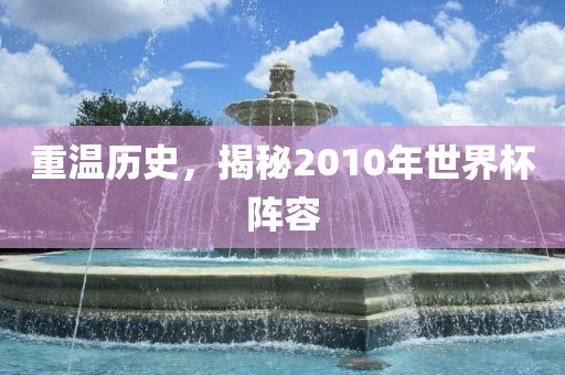 重温历史，揭秘2010年世界杯阵容