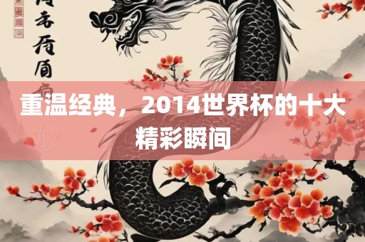 重温经典，2014世界杯的十大精彩瞬间