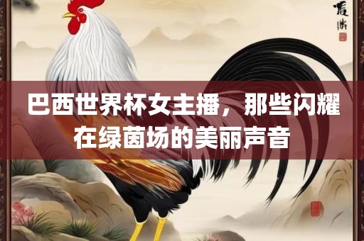 巴西世界杯女主播，那些闪耀在绿茵场的美丽声音