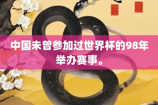 中国未曾参加过世界杯的98年举办赛事。