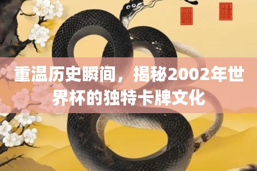 重温历史瞬间，揭秘2002年世界杯的独特卡牌文化