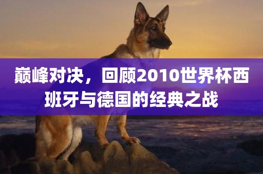 巅峰对决，回顾2010世界杯西班牙与德国的经典之战