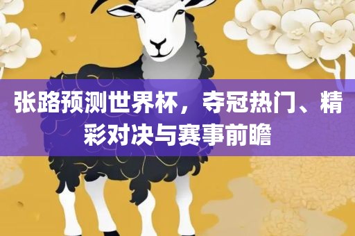 张路预测世界杯，夺冠热门、精彩对决与赛事前瞻