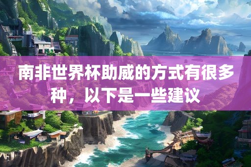 南非世界杯助威的方式有很多种，以下是一些建议