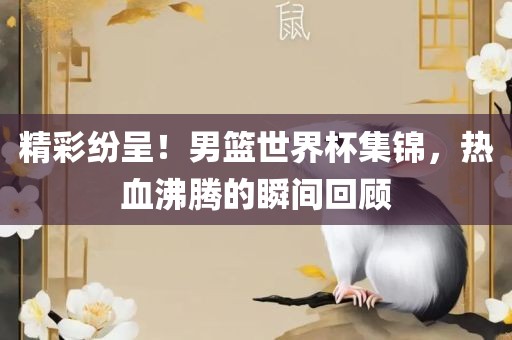精彩纷呈！男篮世界杯集锦，热血沸腾的瞬间回顾