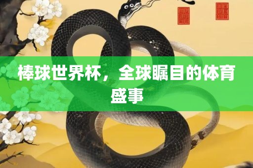 棒球世界杯，全球瞩目的体育盛事