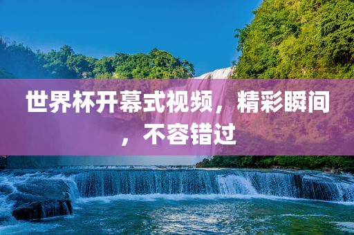 世界杯开幕式视频，精彩瞬间，不容错过眉山市正发家政服务有限公司