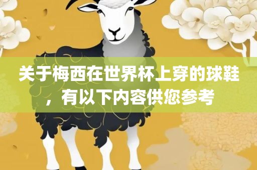 关于梅西在世界杯上穿的球鞋，有以下内容供您参考