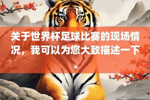 关于世界杯足球比赛的现场情况，我可以为您大致描述一下。眉山市正发家政服务有限公司