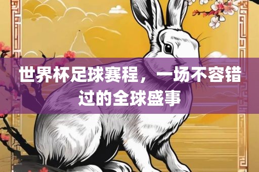 世界杯足球赛程，一场不容错过的全球盛事眉山市正发家政服务有限公司