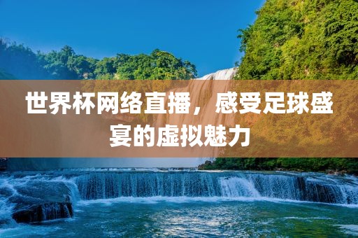 世界杯网络直播，感眉山市正发家政服务有限公司受足球盛宴的虚拟魅力