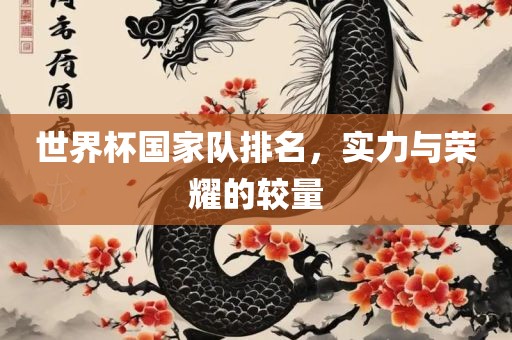 世界杯国家队排名，实力与荣耀的较量
