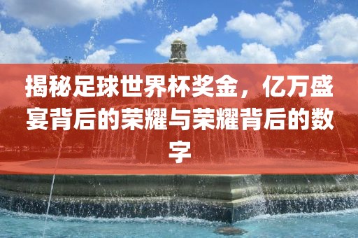 揭秘足球世界杯奖金，亿万盛宴背后的荣耀与荣耀背后的数字