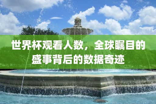 世界杯观看人数，全球瞩目的盛事背后的数据奇迹