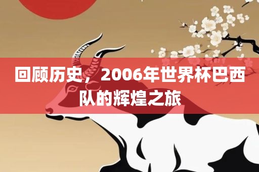 回顾历史，2006年世界杯巴西队的辉煌之旅