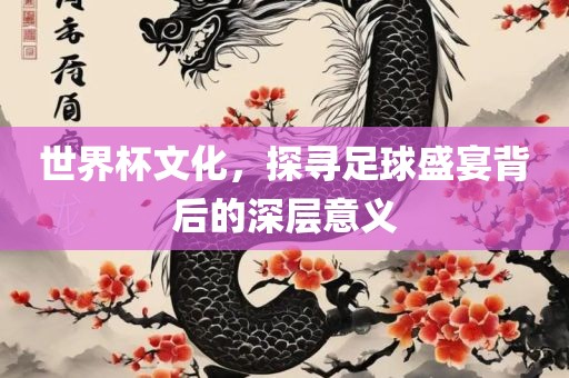 世界杯文化，探寻足球盛宴背后的深层意义