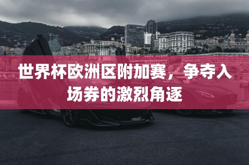 世界杯欧洲区附加赛，争眉山市正发家政服务有限公司夺入场券的激烈角逐