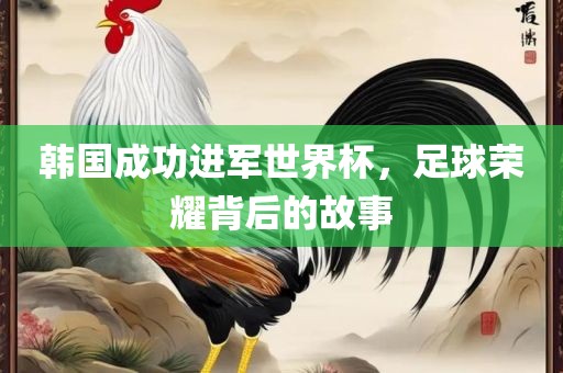 韩国成功进军世界杯，足球荣耀背后的故事眉山市正发家政服务有限公司