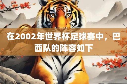 在2002年世界杯足球赛中，巴西队的阵容如下眉山市正发家政服务有限公司